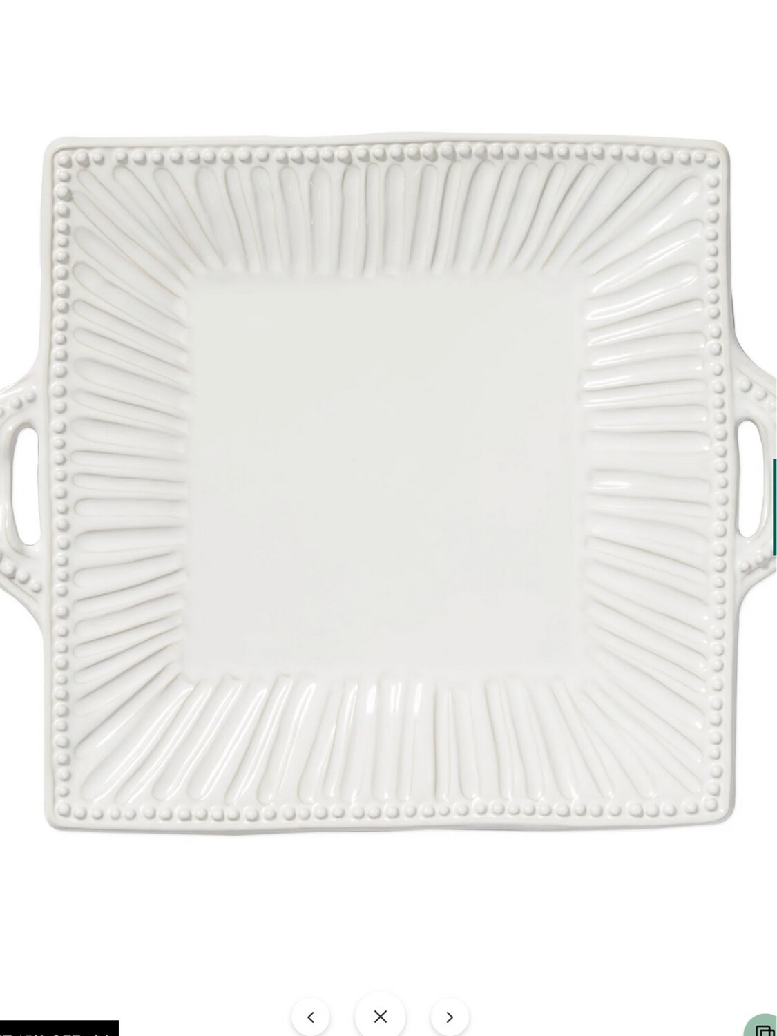 Vietri Incanto stone Square tray with handles PURCHASED