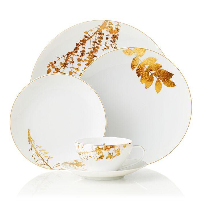 Bernardaud Vegetal Or Dinner/Salad/Coupe Soup 3 Purchased Needs 13