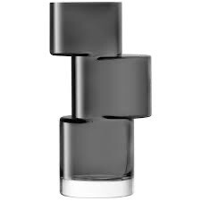 Lsa Large Black Stacked Vase