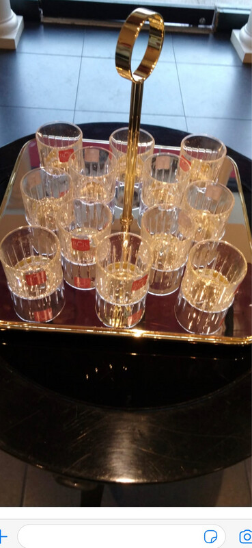 Zanetto-Set Of Shot Glasses On Tray