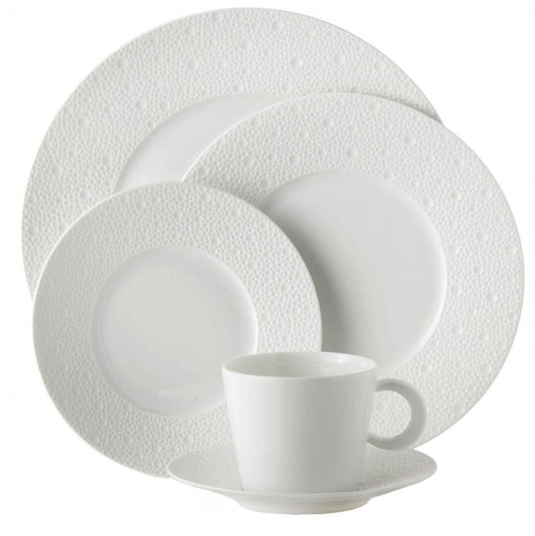 Bernardaud Ecume Service Plate/ Salad Plate/ Cereal Bowl Needs 12