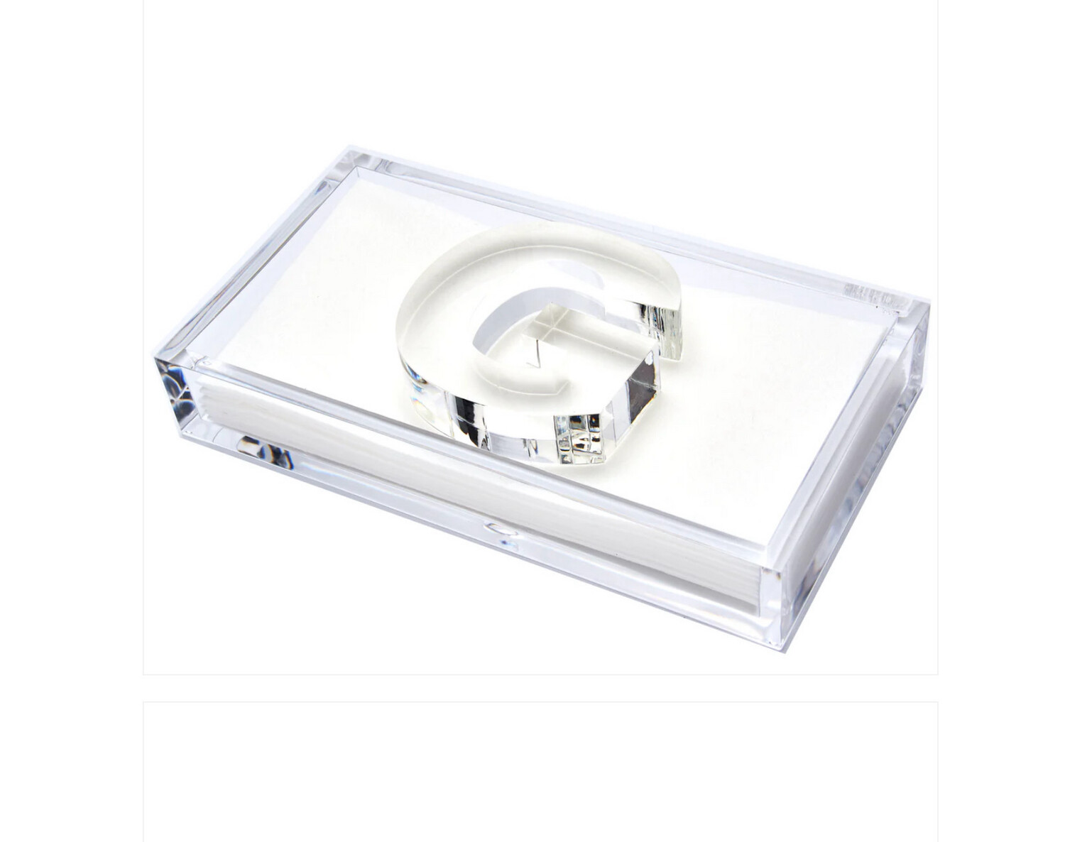 Tara Wilson Initial Guest Towel Holder “G”