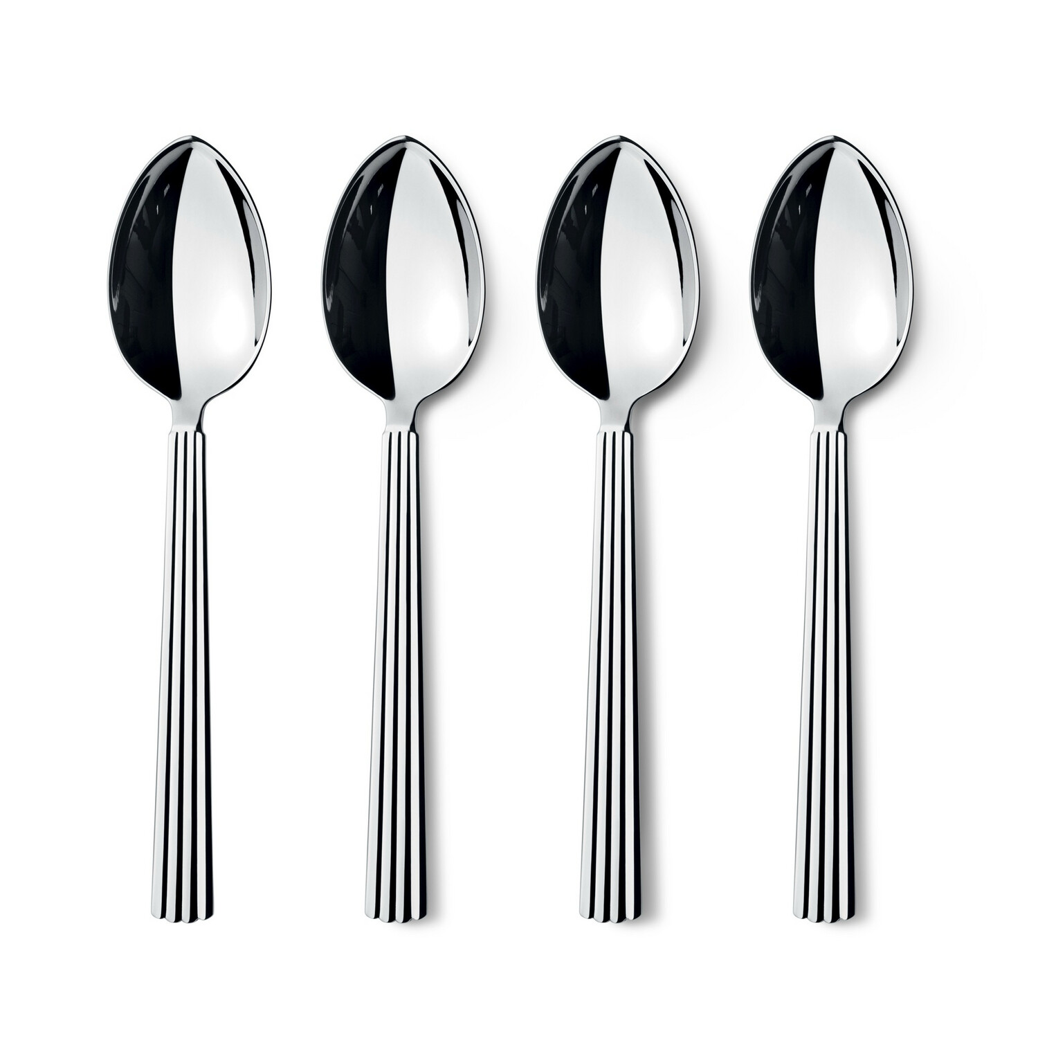 Georg Jensen Bernadotte Spoons Set Of 4/