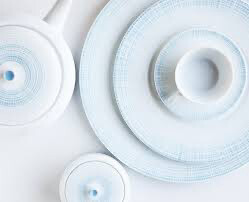 Bernardaud Saphir Bleu Dinnerware Dinner, Salad, Rim Soup Needs 12