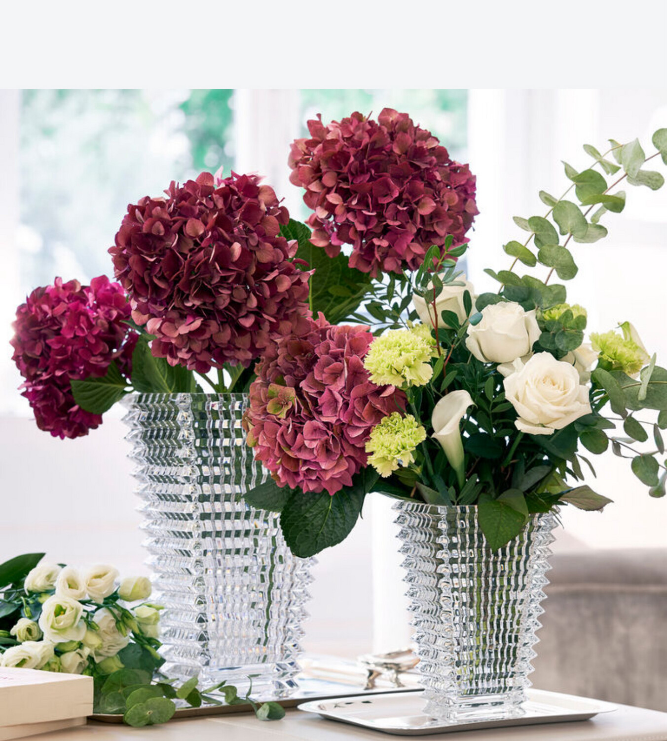 Baccarat Rectangular Eye Vase Purchased