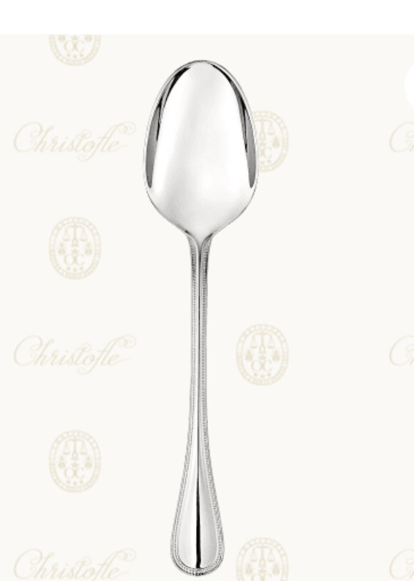 Christofle Perles Stainless Serving Spoon Needs 5