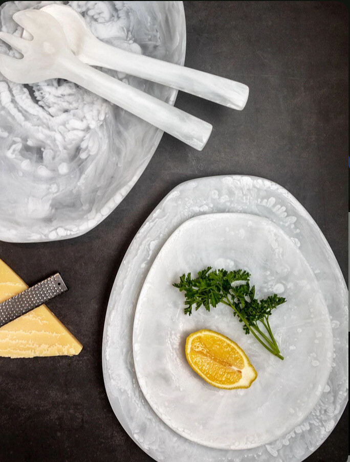 Modern Wick Large White Platter Purchased
