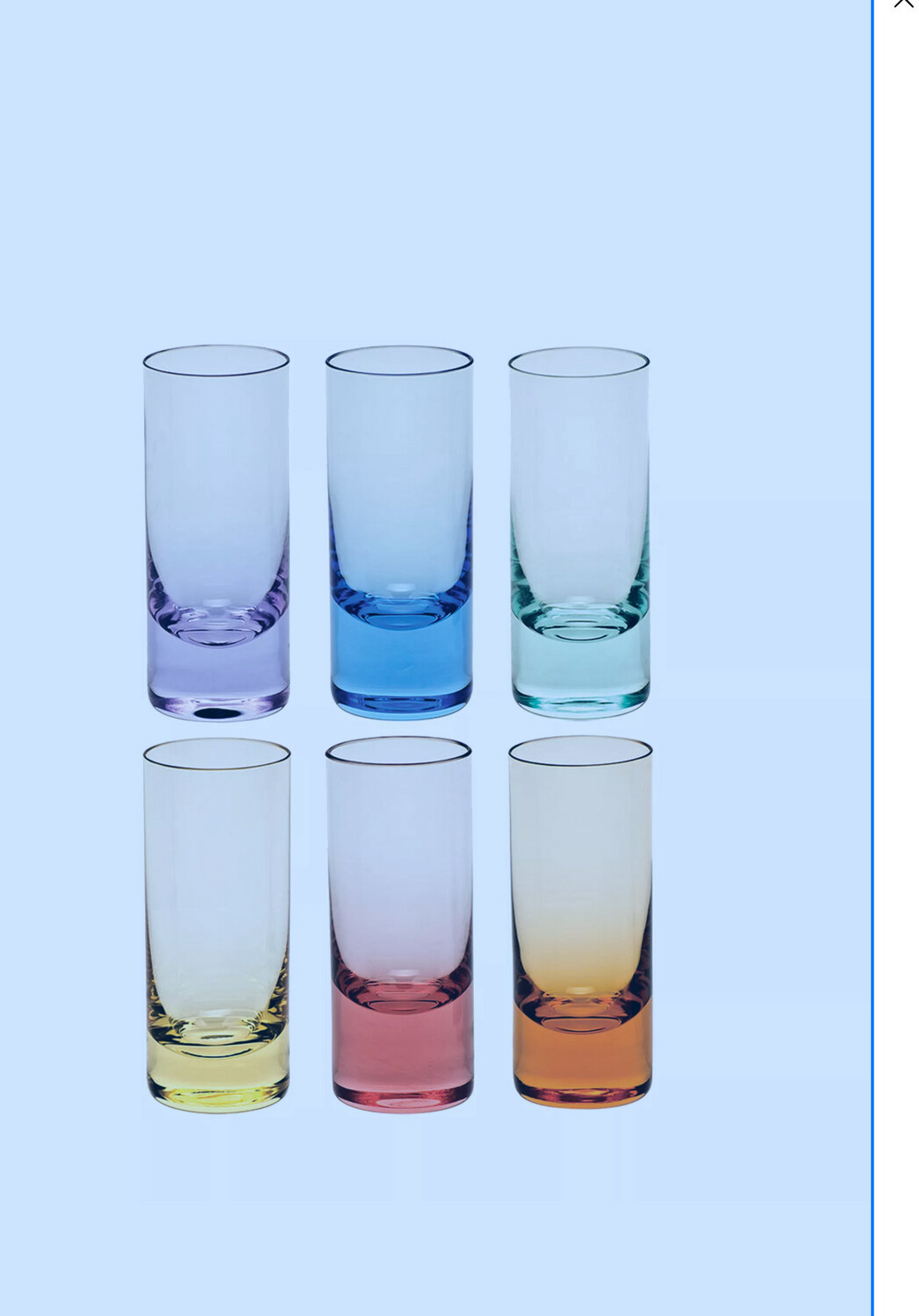 Moser Crystal Set Of 6 Vodka Shots PURCHASED