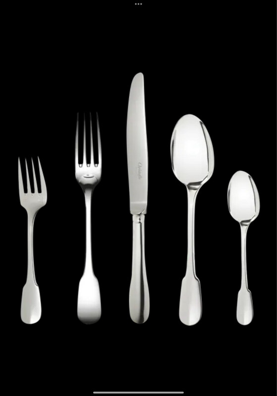 Christofle Cluny Silver Plated 20 Place Settings