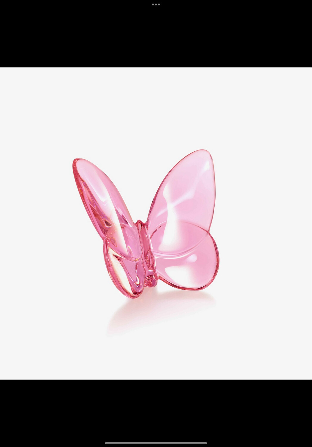 Baccarat Crystal Pink Butterfly 2 Purchased