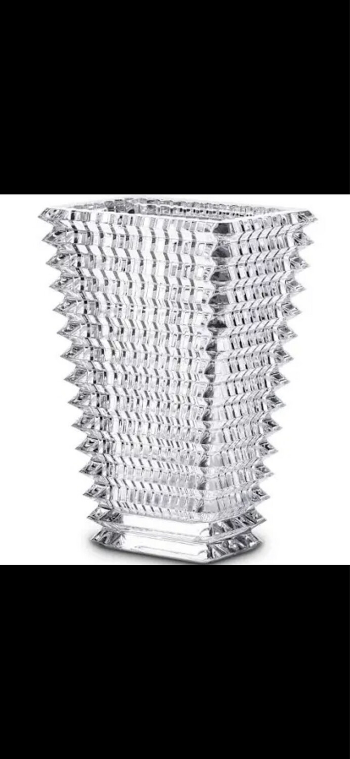 Baccarat Rectangular Eye Vase PURCHASED