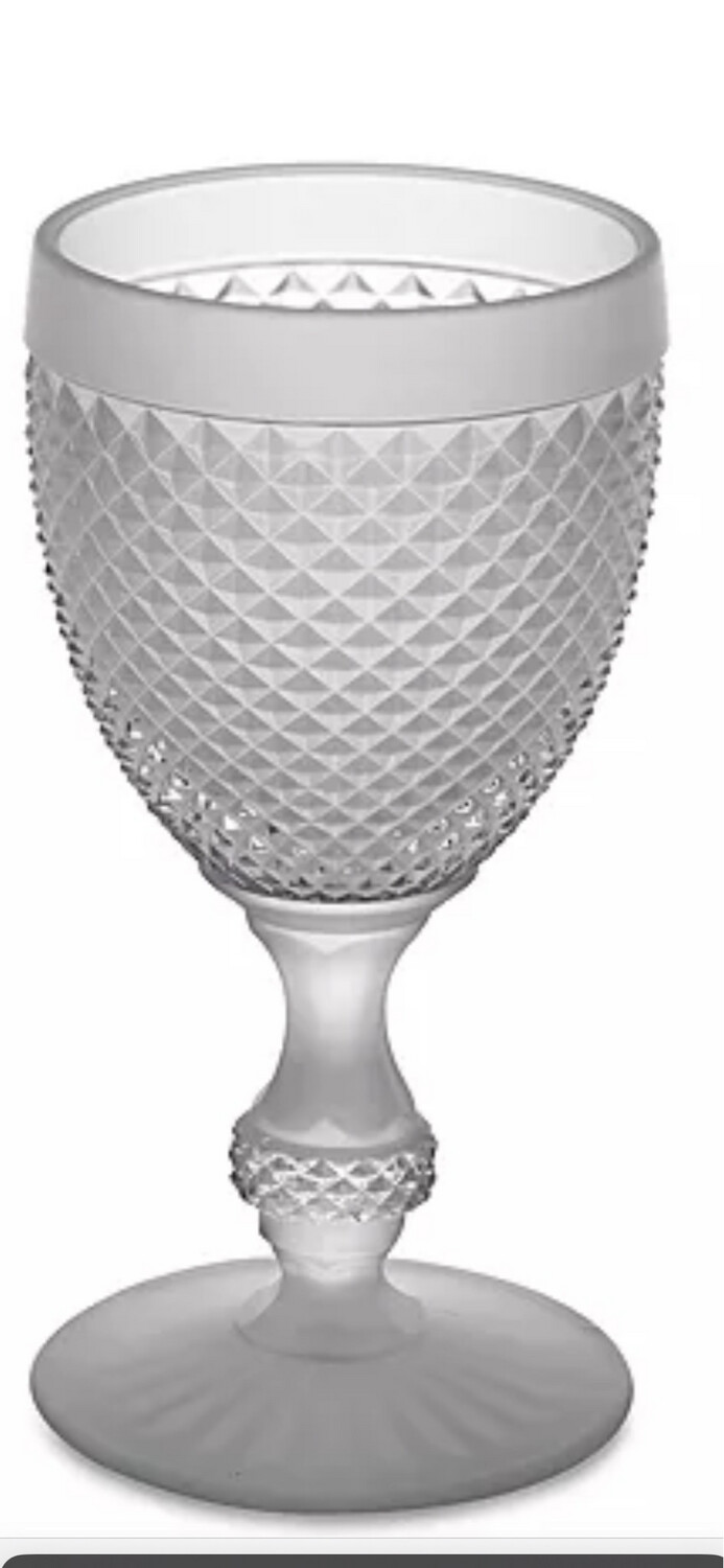 Vista Allegre Bicos Frosted Goblets 12 PURCHASED needs 0