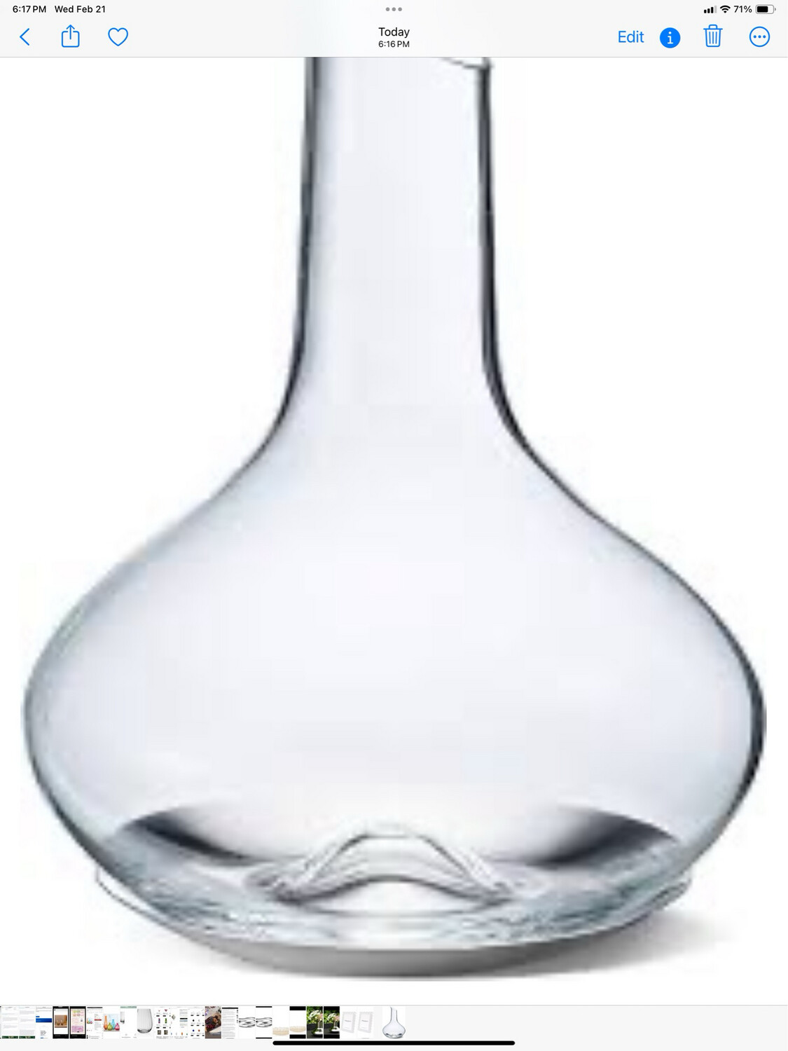 Georg Jensen Sky Glass Wine Carafe PURCHASED