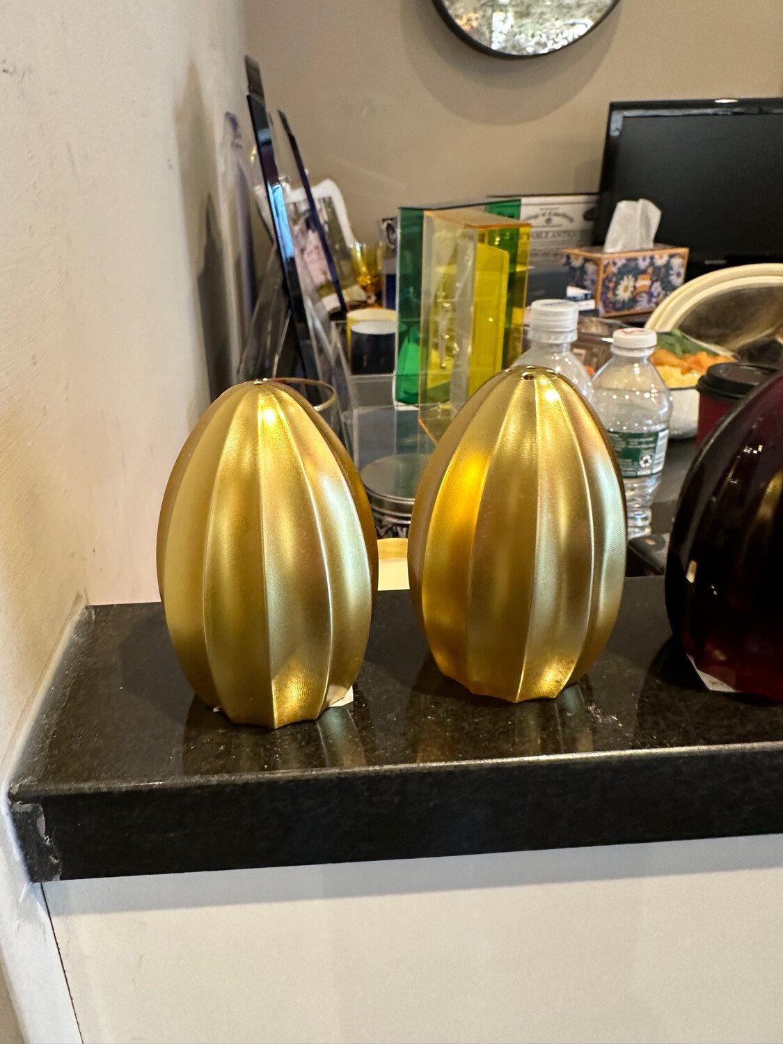 Mario Gold Salt And Pepper Shakers
