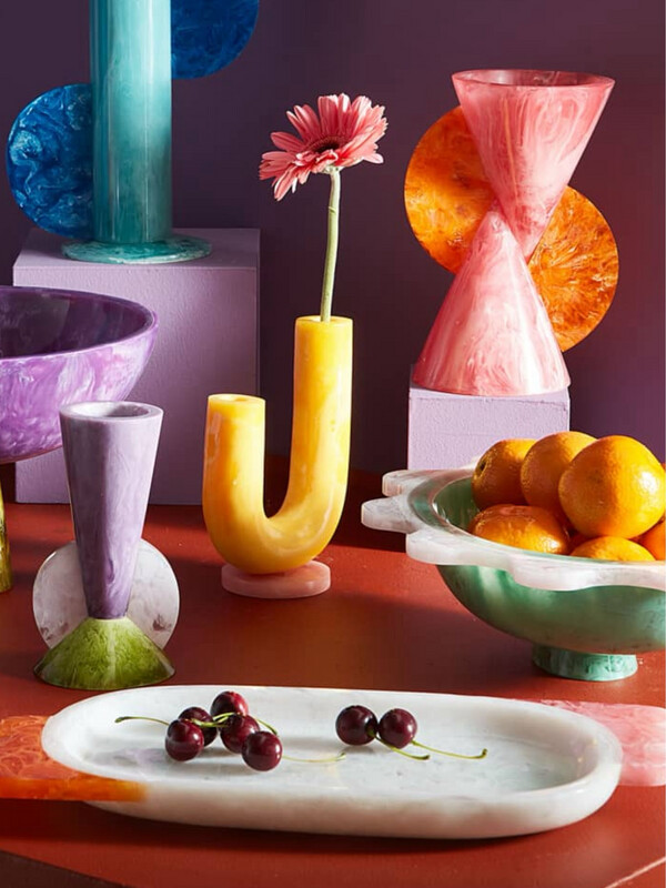 Jonathan Adler White And Orange Platter