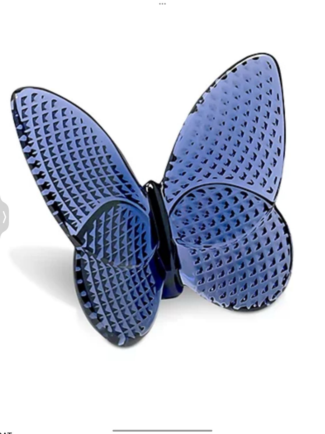 Baccarat Midnight Blue Iridescent Butterfly