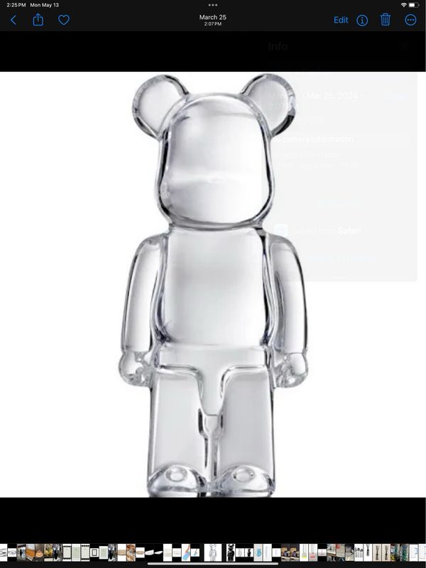 Baccarat Crystal Clear Bear