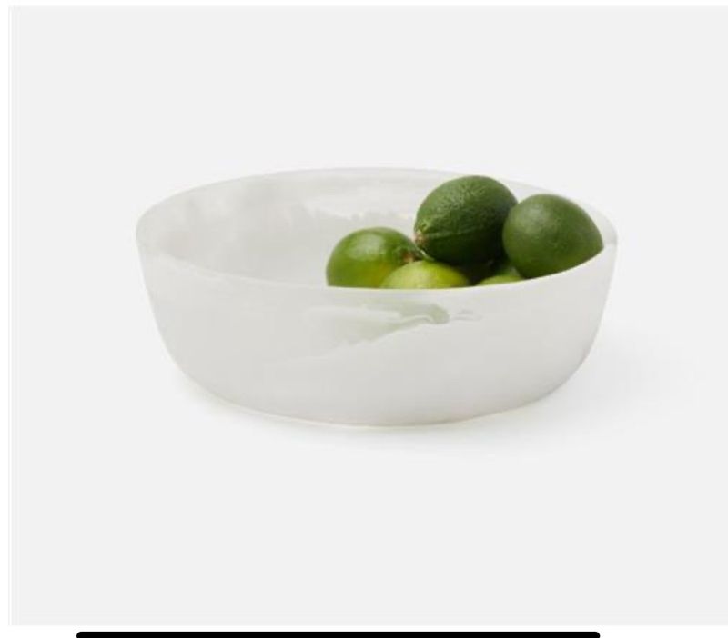 White Resin Bowl Purchased