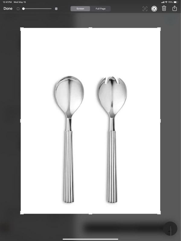 Georg Jensen Bernadotte Salad Set