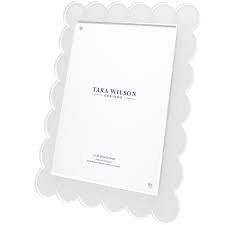 White Scalloped Frame