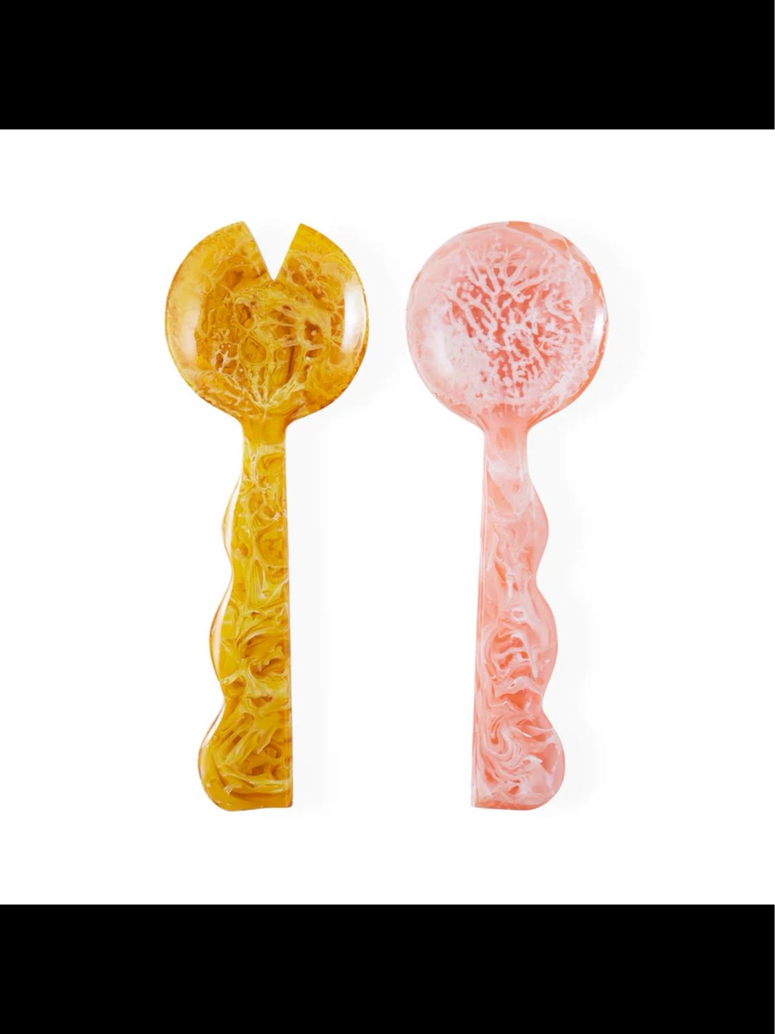 Jonathan Adler Mustique Servers Orange and Yellow Servers Purchased