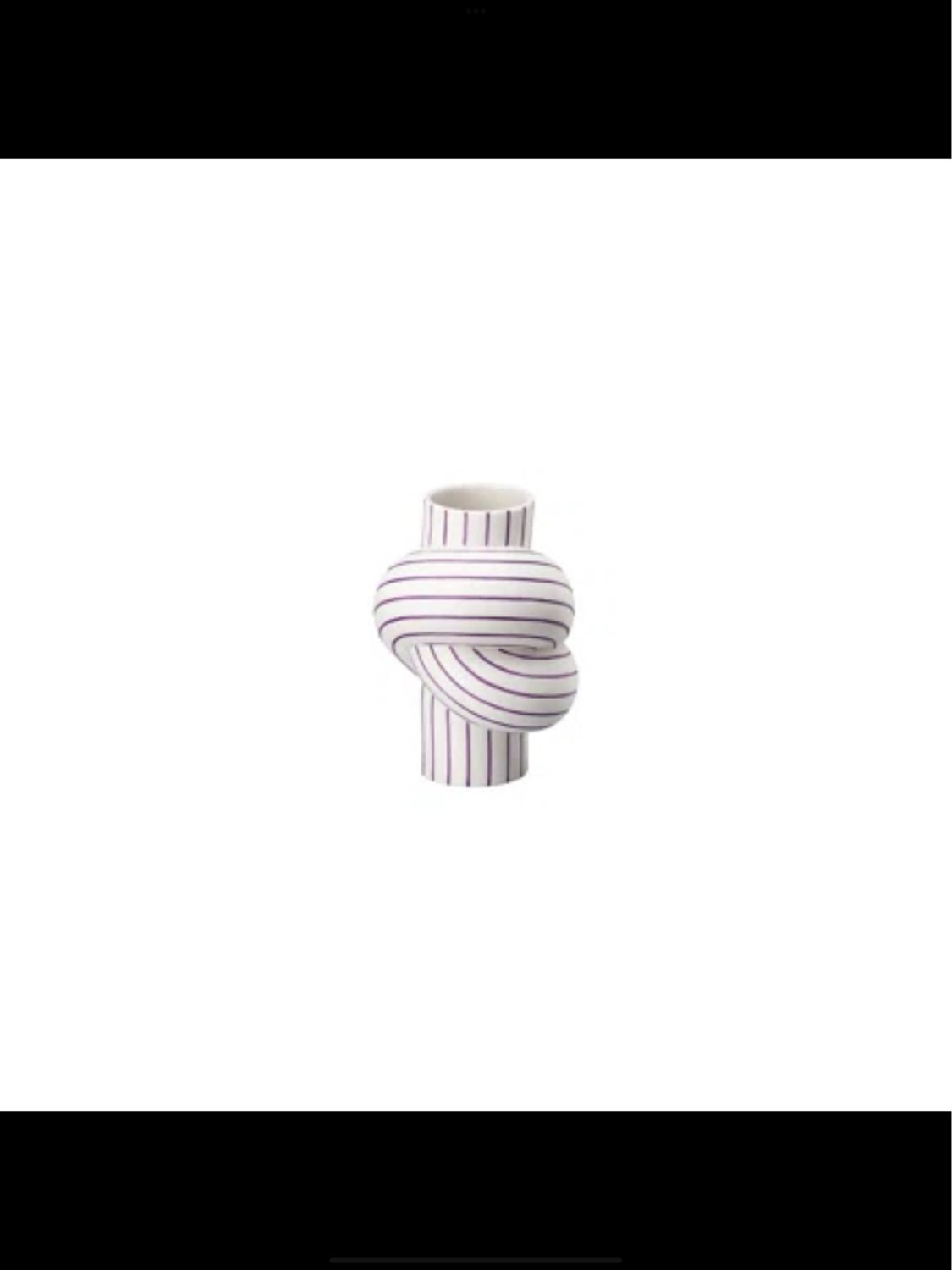 Rosenthal Node Vase Purple Stripe Needs 3