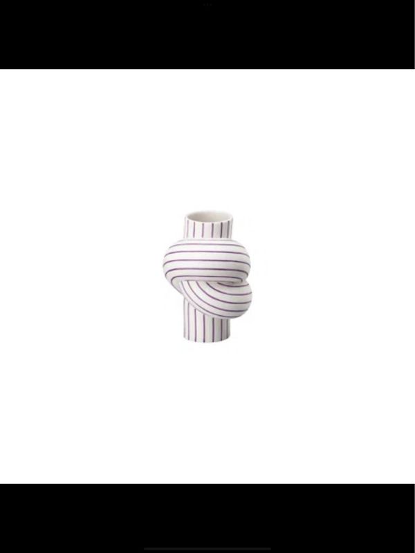 Rosenthal Node Vase Purple Stripe Needs 3