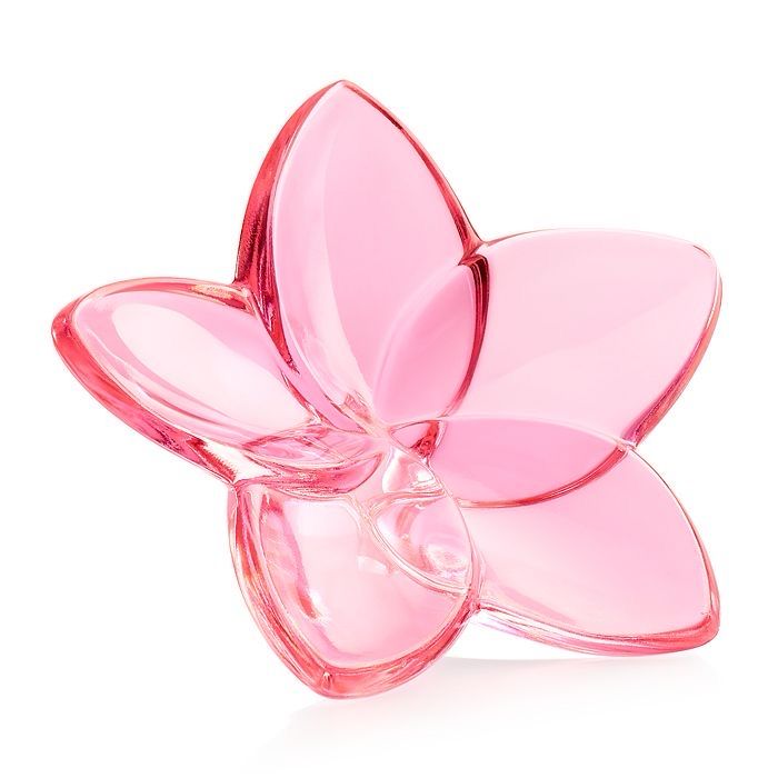 Baccarat Crystal Pink Flower Purchased