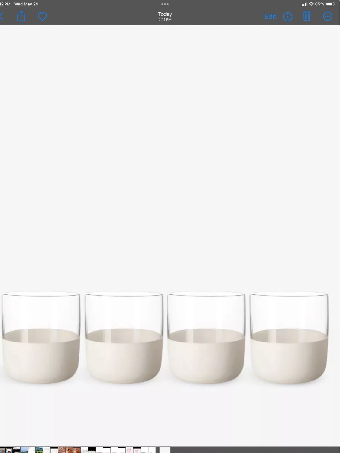 Villeroy And Boch Manufacture Shot Glass Set Of 8 On Tray