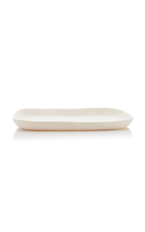 Tina Frey Sculpt White Platter