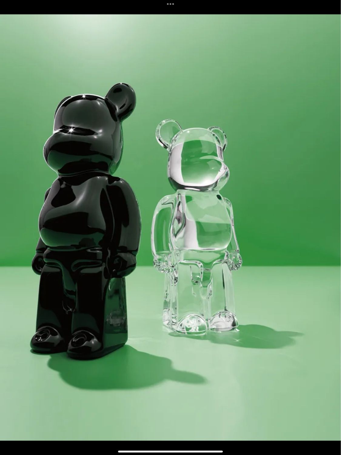 Baccarat Be@rbrick Figurine Black
