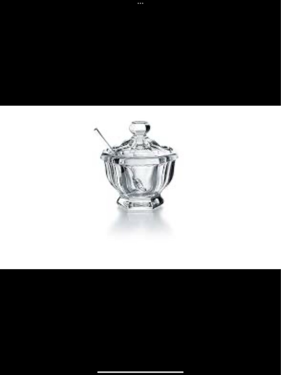 Baccarat Crystal Jam Jar Purchased