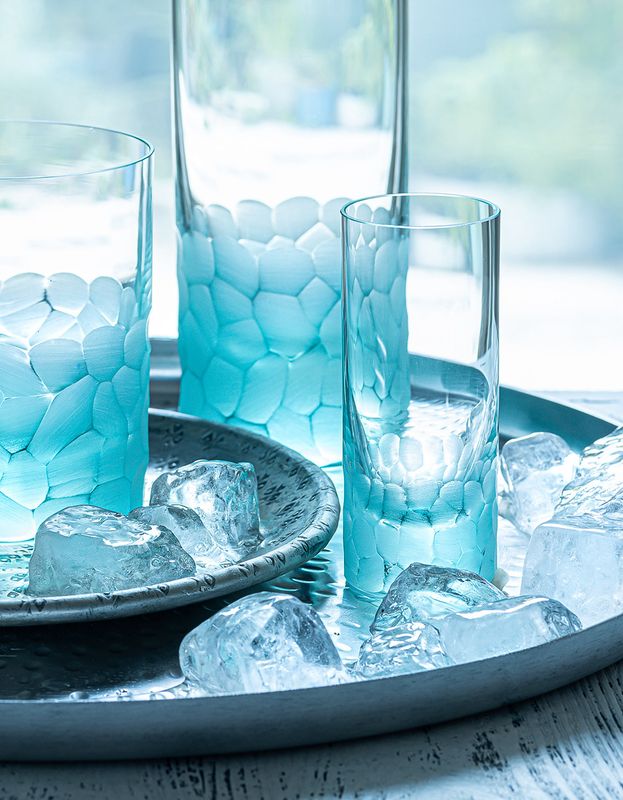 Moser Pebbles Vodka Set 6 Shot Glasses