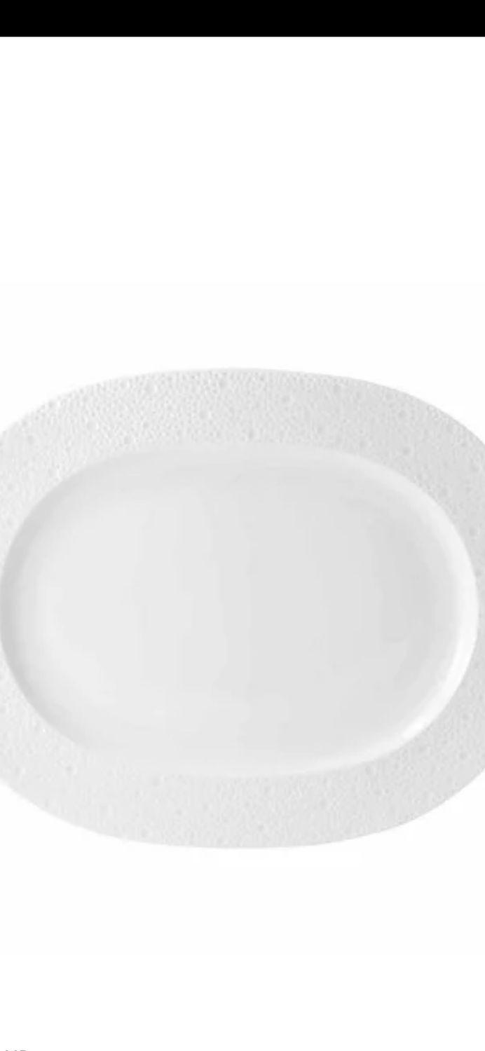 Bernardaud Ecume White Oval Platter
