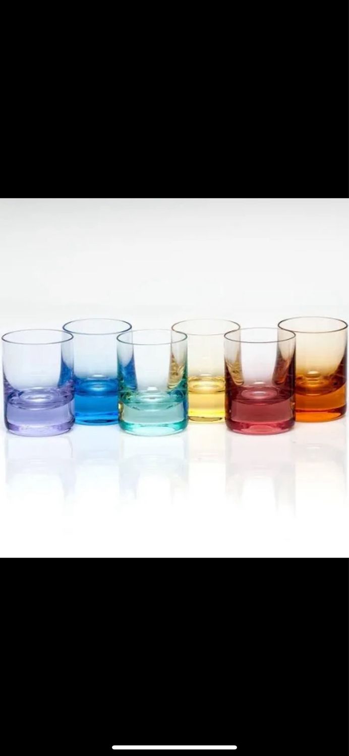 Moser Whiskey Set Of 6 Shot Glasses