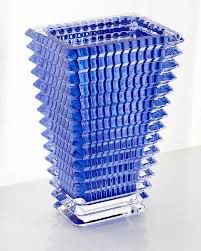 Baccarat Crystal Blue Eye Vase Purchased