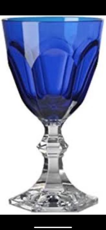 Dolce Vita Blue Water Goblets Needs 6 Purchased
