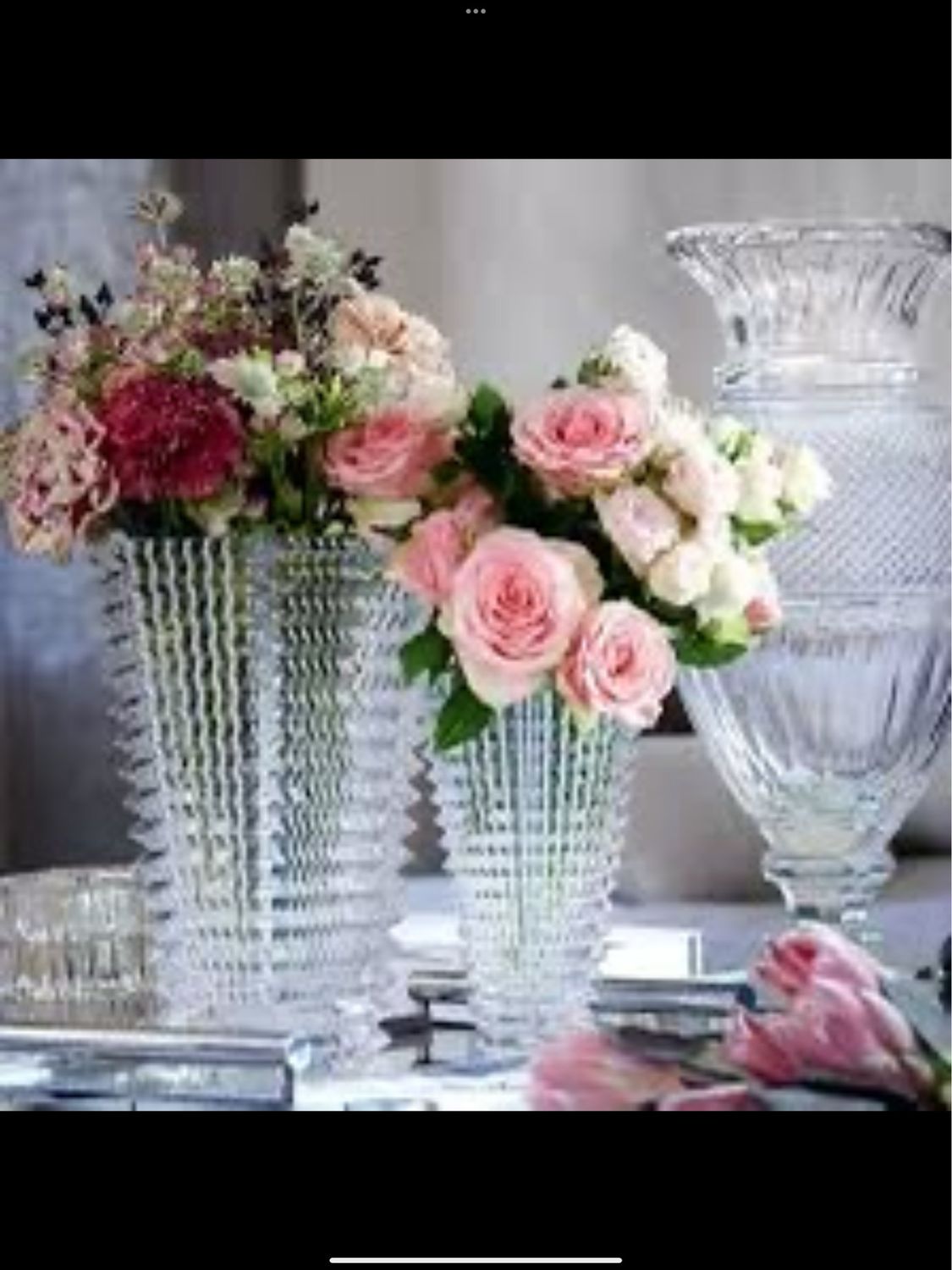 Baccarat Crystal Clear Eye Vase
