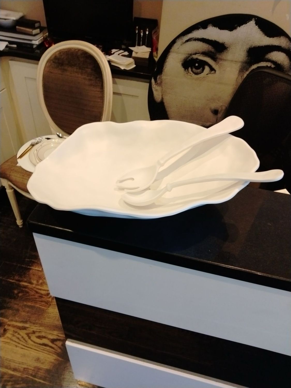 VIDA Nube Large Oval Platter (White)