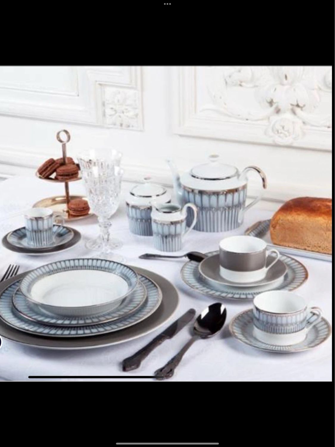 Phillipe Deshoulieres Arcade Platinum Dinner/ Salad / Rim Soup Needs 12 1 Purchased Needs 11