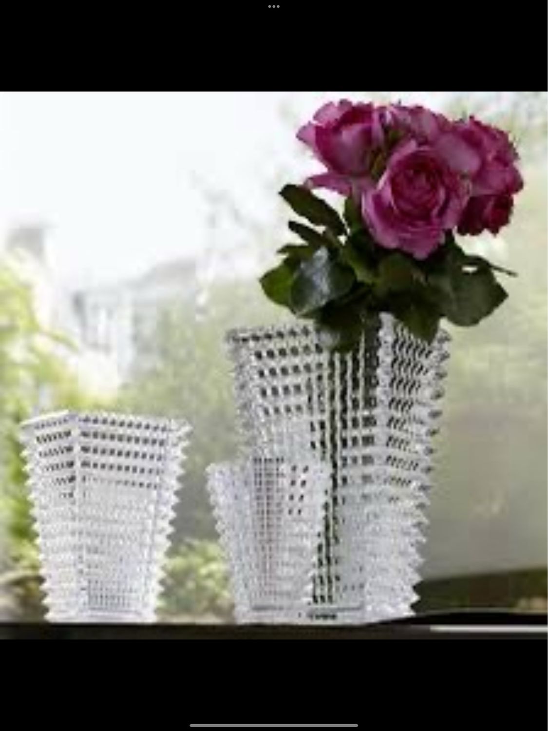 Baccarat Clear Rectangular Eye Vase
