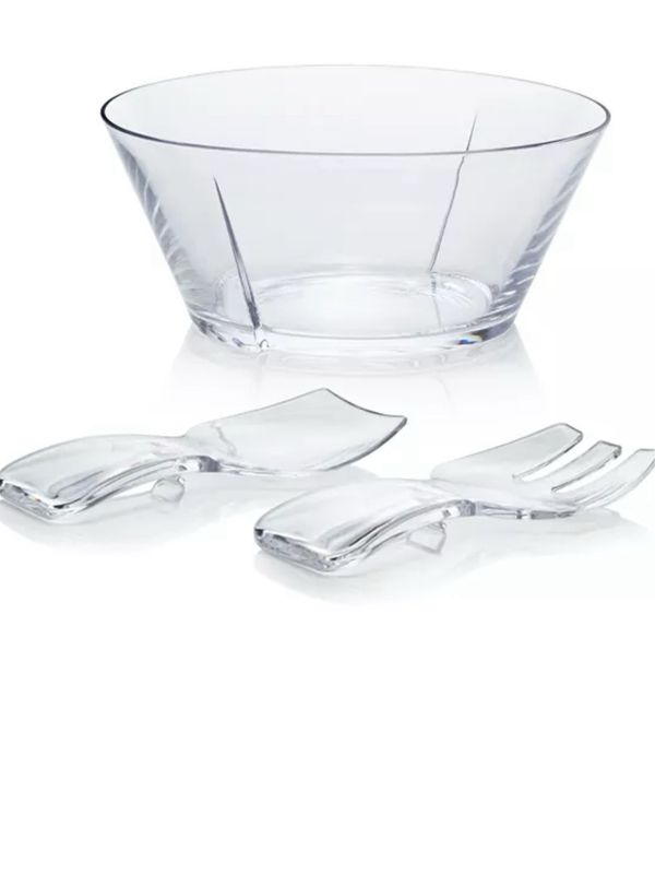 Mario Acrylic Salad Bowl With Servers
