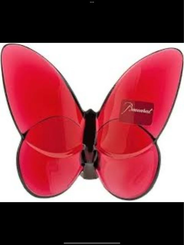 Baccarat Crystal Red Butterfly Needs 2