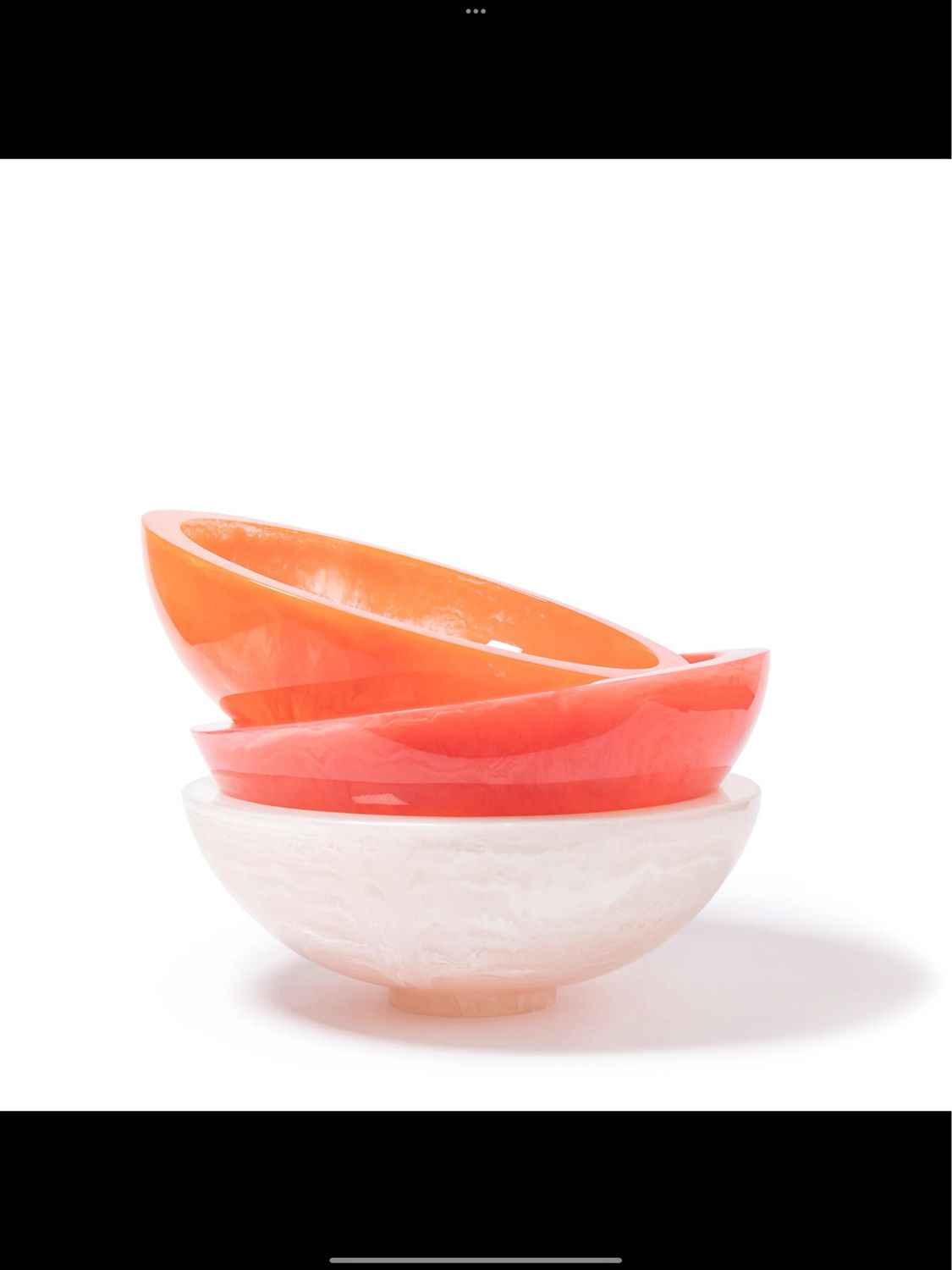 Lily Juliet Pink Resin Artisan Salad Bowl 2 Purchased