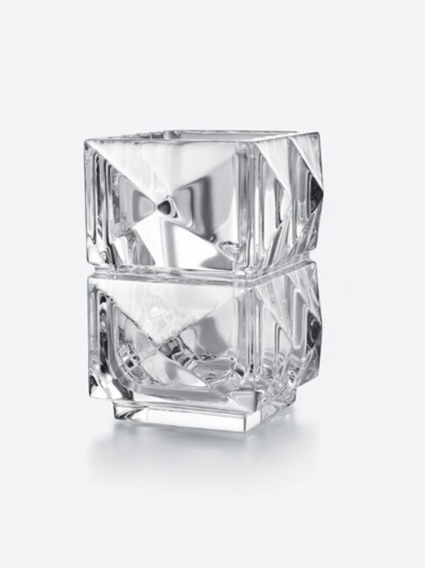 Baccarat Crystal Square Bud Vase 1 PURCHASED Needs 1