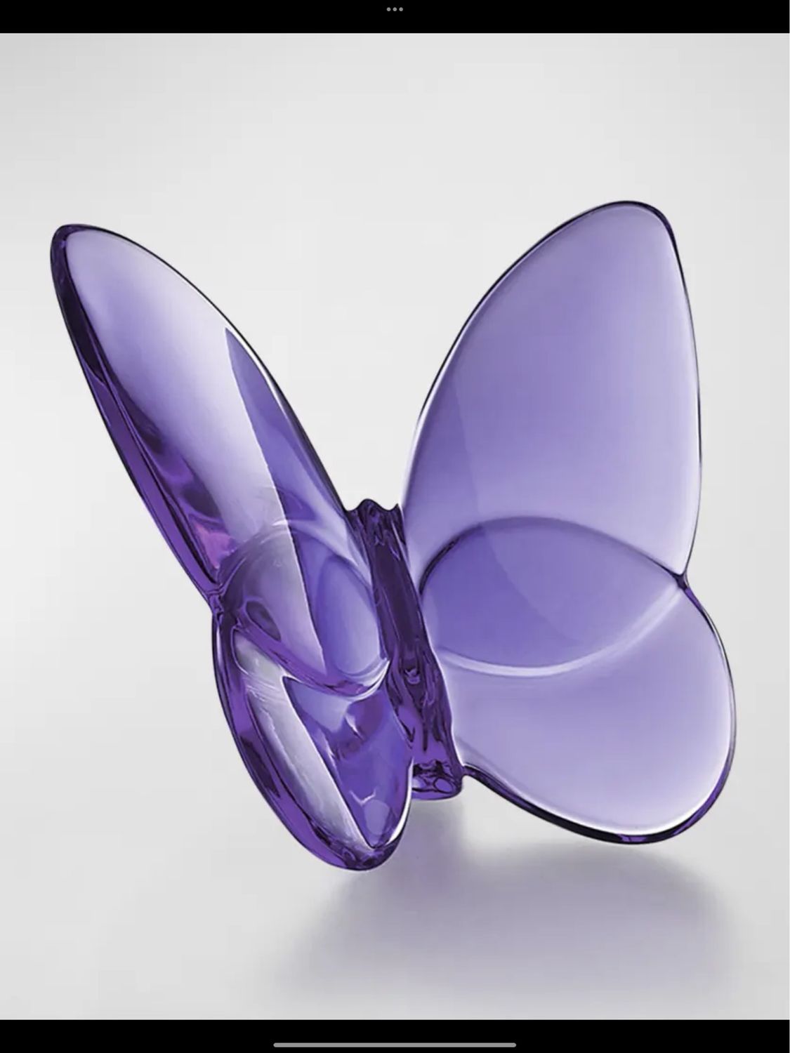 Baccarat Crystal Purple Butterfly 1 PURCHASED Needs 1