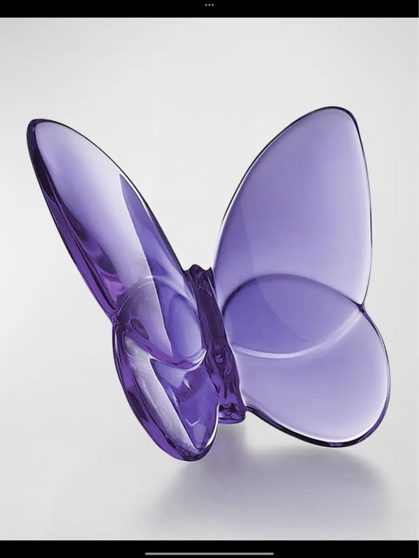 Baccarat Crystal Purple Butterfly 1 PURCHASED Needs 1