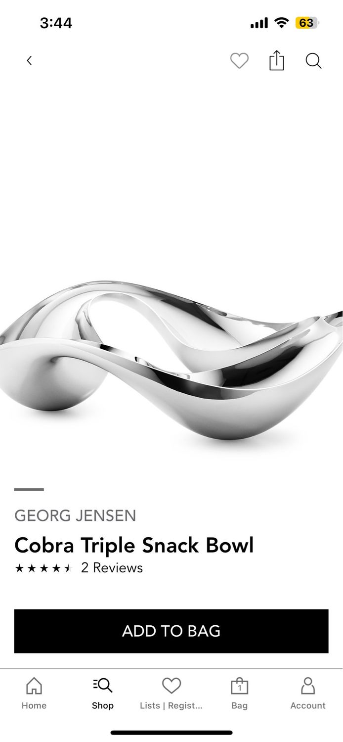 Georg Jensen Snack Bowl
