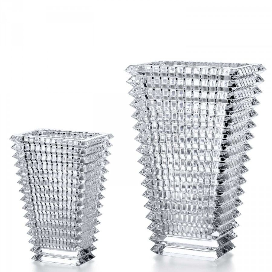 Baccarat Crystal Rectangular Eye Vase S