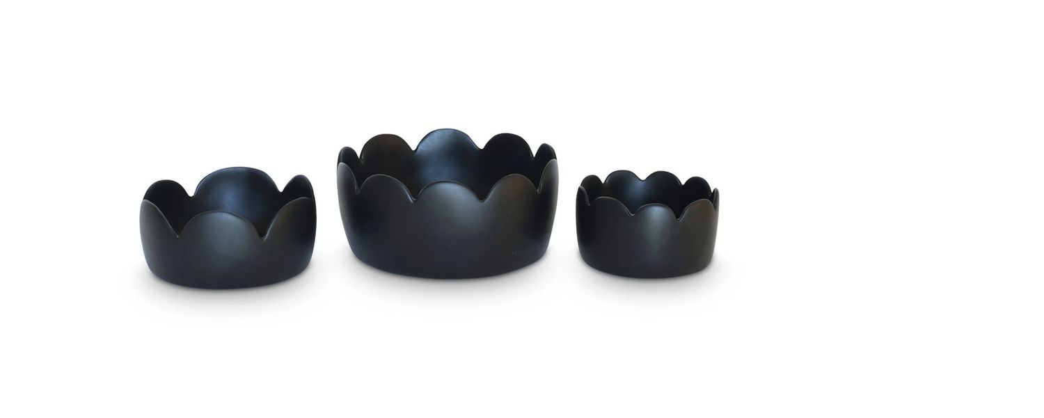 Tina Frey Fleur Black Bowl